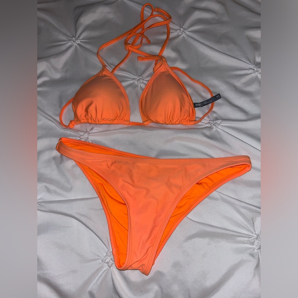 Bright orange Aerie bikini set